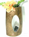 Vase Gold Metal 7.5x3.5 — Household Item