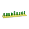 Strip Menorah Enamel Finish Green 9/14 X 2 X 2" — Chanukah Menorah