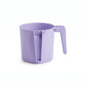 Lavender purple plastic mini washing cup with single side handle