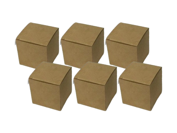 Brown Box 2x2x2" - 6 pcs — Judaica Decor