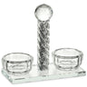 Crystal Salt Holder 4."h X 5.5"w