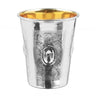 Kiddush Cup Eye Frame Design 925 Sterling Silver Coated 3" ( 140 Ml 4.7 Oz)