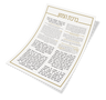 Laminated 1 Page Bencher Gold Line 8.5 X11" — Tefillah Card
