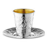 925 SC Silver Kiddush Cup with Tray