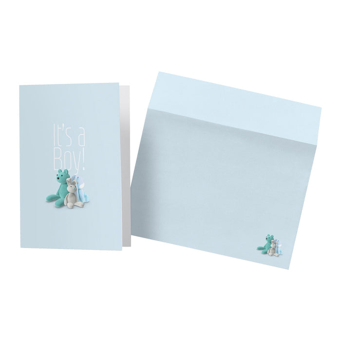 It’s a Boy! Plush Card — Greeting Card