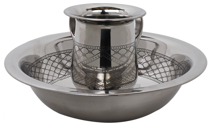 Stainless Steel Washing Cup Set — Netilas Yadayim Cup