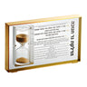 Alexandria Acrylic Frosted & Gold Hadlakat Ner Chanuka with 30 Minute Timer — Shabbos Candlesticks