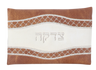Tzedakah Bag Leather Look Brown & White 3.5 X5 " — Tzedakah Box