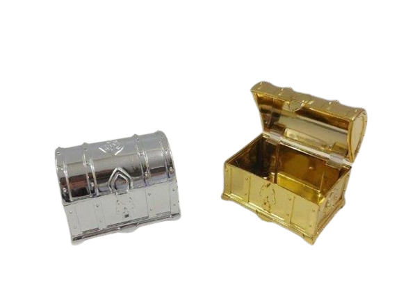 Small Silver Treasure Box - 6 pcs 2.75 X2 X2" — Gift Packaging (A&M Judaica)