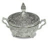 Dish Silver Plated Filigree with Spoon — Honey Dish