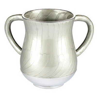 Aluminum Unbreakable Washing Cup 13.5 Cm- Silver Color — Netilas Yadayim Cup