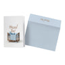 Mazal Tov Blue Baby Card (English) — Greeting Card