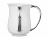 Acrylic Wash Cup Pearl with Silver Metallic Handles 5" — Netilas Yadayim Cup