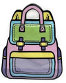 Green Mishloach Manos Bag Back pack Shape 6 pack — Gift Packaging