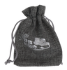 Silver & Grey Printed Tefillin Bags - 6pcs 3"x4" — Gift Packaging