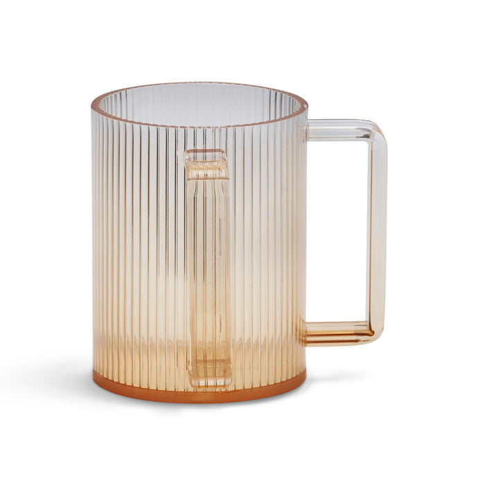 Acrylic Washing Cup Brown Strip Design 5" — Netilas Yadayim Cup