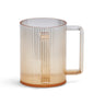 Acrylic Washing Cup Brown Strip Design 5" — Netilas Yadayim Cup