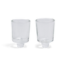 Glass Inserts for Neronim Holders Model 58131& 58130 — Shabbos Candlesticks