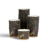 40 Black Marble Muffin Holders — Household Item