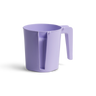 Lilac purple two-handled plastic washing cup, side view
