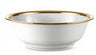 Acrylic Bowl Big Size White with Gold Rim — Serving Bowl