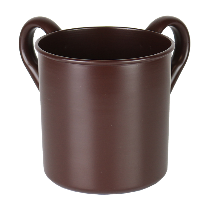 Washing Cup Chocolate Brown Powder Coated — Netilas Yadayim Cup