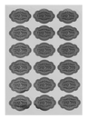 2 Sheets of 18 Silver Metallic Oval Mazel Tov Stickers — Sticker Set