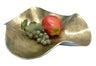 Aluminum Fruit Dish with Gold 13x13 " — Serving Tray
