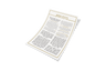 Laminated 1 Page Bencher Gold Line 5 X 7 — Tefillah Card