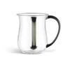 Acrylic Wash Cup Clear with Grey Handle — Netilas Yadayim Cup