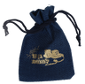 Blue & Gold Printed Tefillin Bags - 6pcs 3"x4" — Gift Packaging