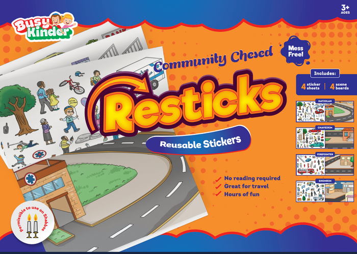Resticks - Community Chesed — Craft Kit by BZ Kinder | Judaica Square Lakewood