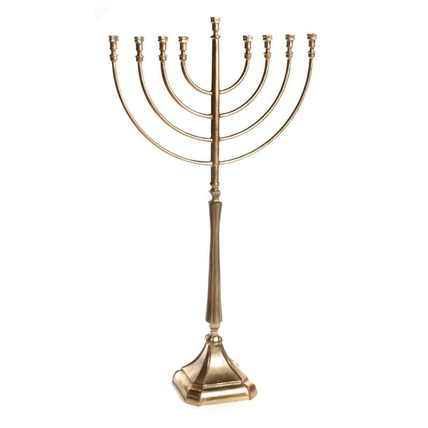 Brass Menorah Extra Large 33"W x 61"H (M-X5009G)