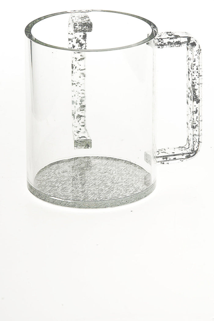 Lucite wash cup with silver handle, design #7071 | Judaica Square Lakewood