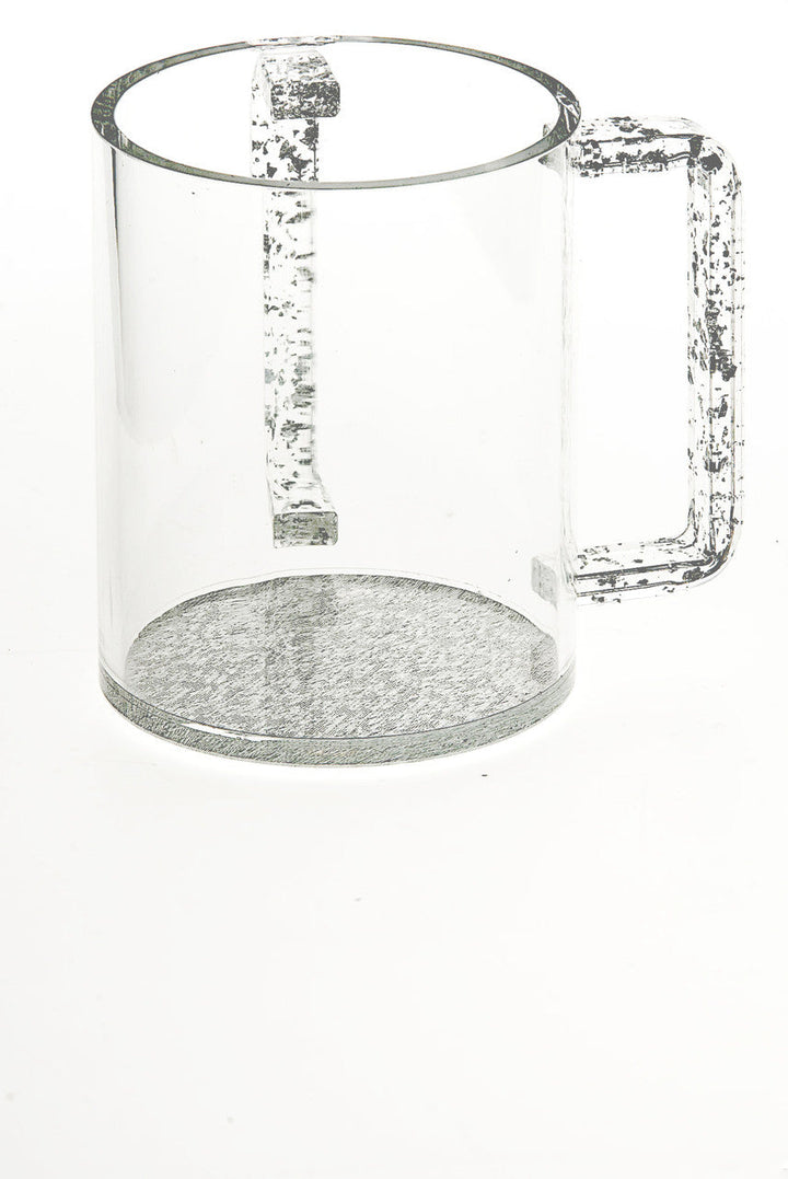 Lucite Wash Cup with Silver Handle, Design #7071