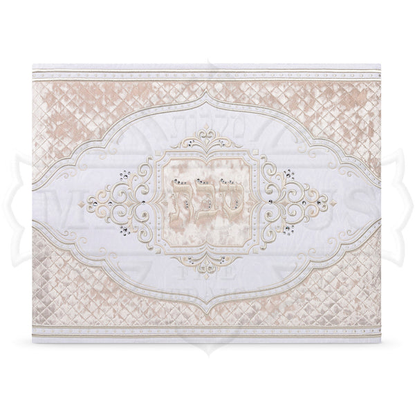 Oval Quilted Brocade-Velvet Challah Cover NO STONES #777 - Challah Covers