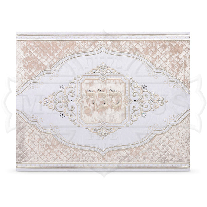 Oval Quilted Brocade-Velvet Challah Cover NO STONES #777 - Challah Covers