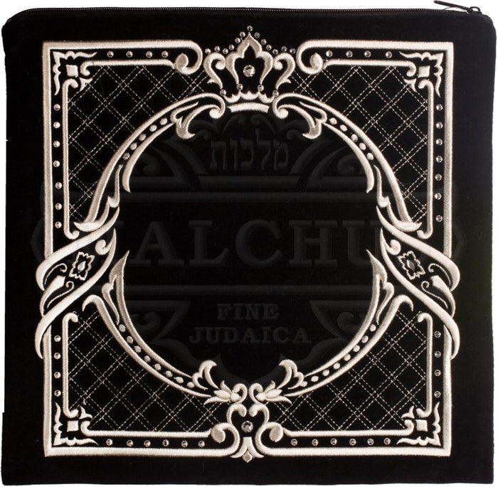 Circle Design in Square Setting Velvet Talis Bag #185 - Tallis & Tefillin Bags