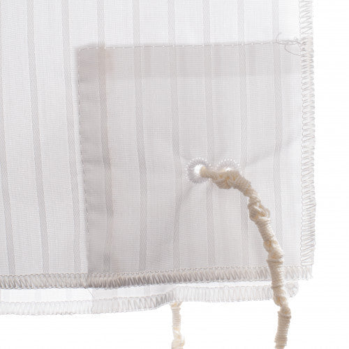 Poly- Cotton Kids Slit Neck, 2 Hole Ashkenaz Tzitzis - Image 2
