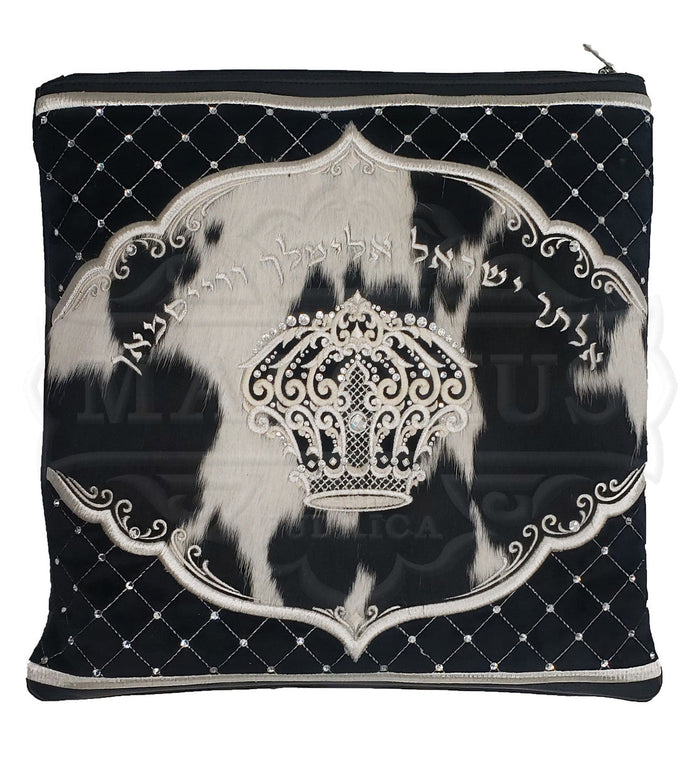 Heavily embroidered custom velvet tallis and tefillin bag #V3008 | Judaica Square Lakewood