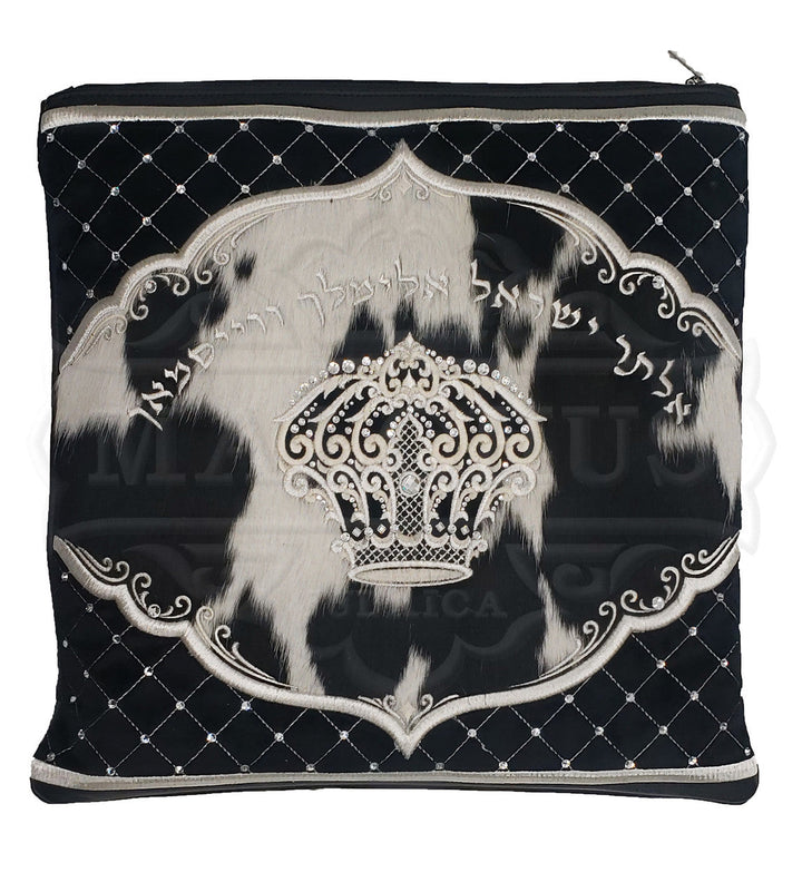 Heavily embroidered custom velvet tallis and tefillin bag #V3008 | Judaica Square Lakewood