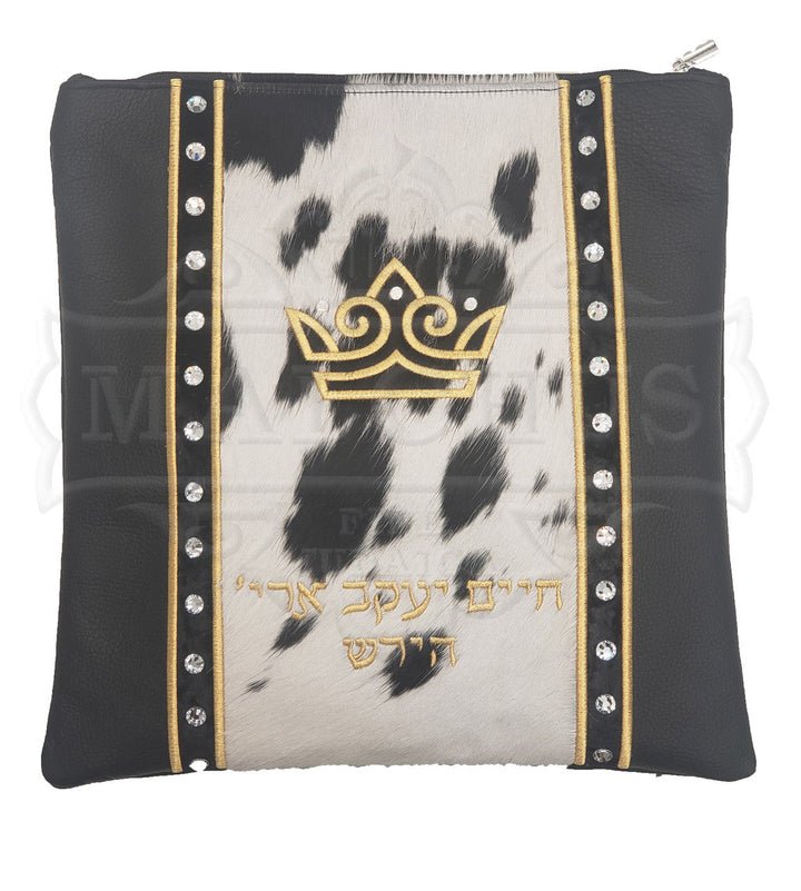 Custom tallis and tefillin bag with border detail #1240 | Judaica Square Lakewood