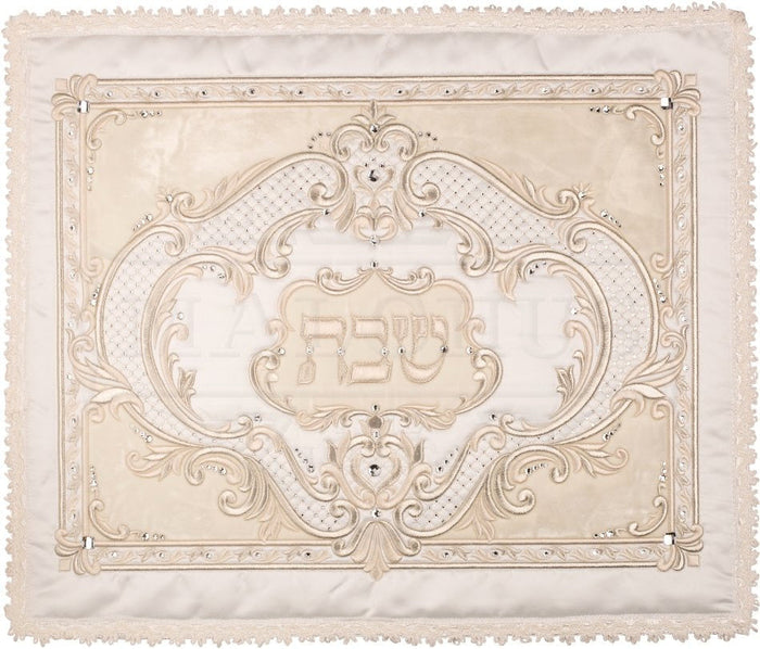 Lavish style Swarovski satin challah cover | Judaica Square Lakewood