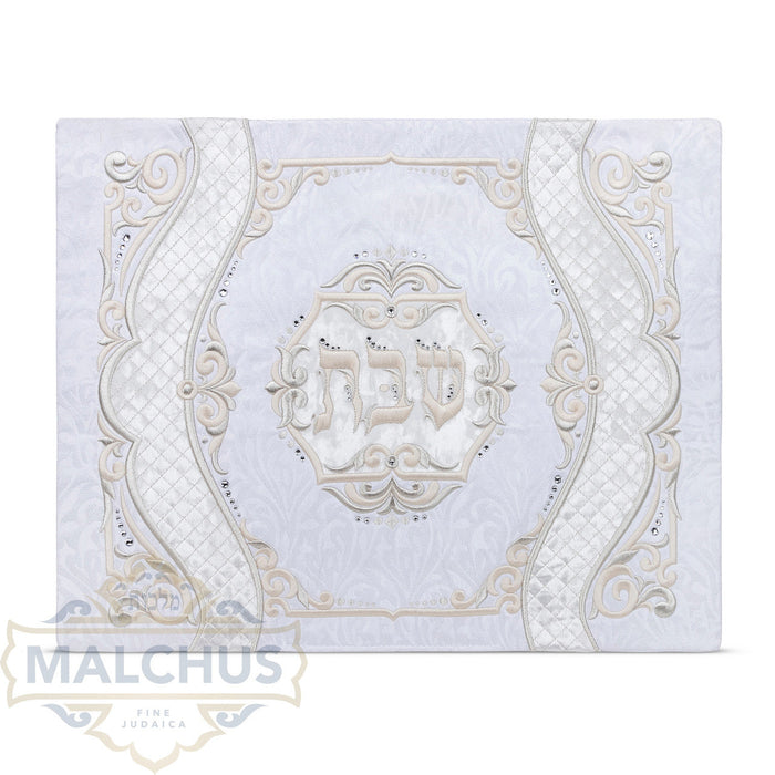 Untrimmed brocade and crushed velvet challah cover | Judaica Square Lakewood