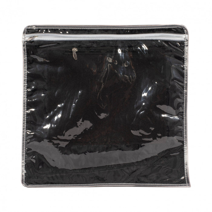 Plastic tefillin bag protector with black fabric back | Judaica Square Lakewood