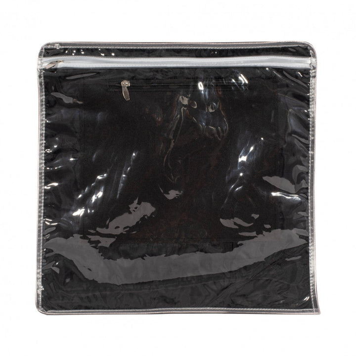 Plastic tefillin bag protector with black fabric back | Judaica Square Lakewood