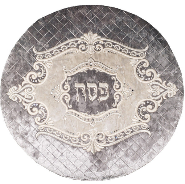 Pesach Matzah Cover - Marquise Collection #615 Grey - Pesach & Seder