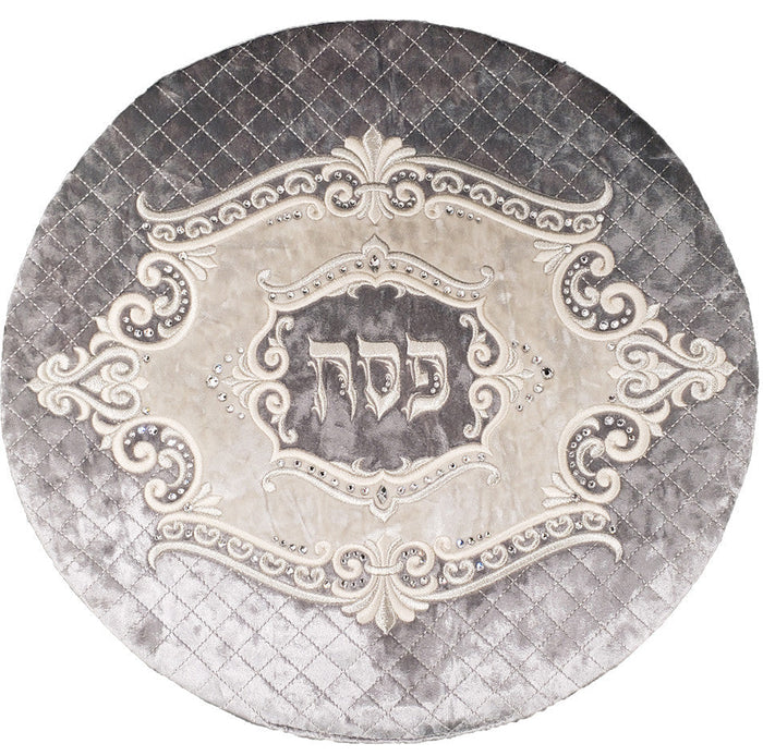 Pesach Matzah Cover - Marquise Collection #615 Grey - Pesach & Seder