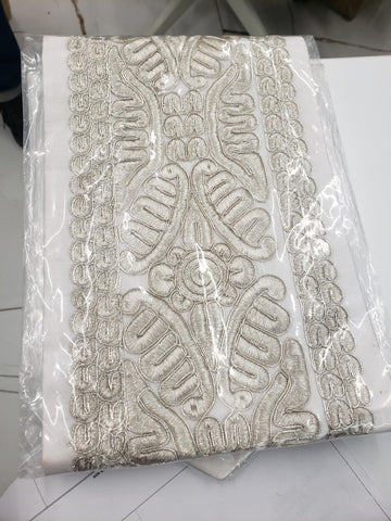 Embroidered gefluchten atarah #101 for a tallis | Judaica Square Lakewood