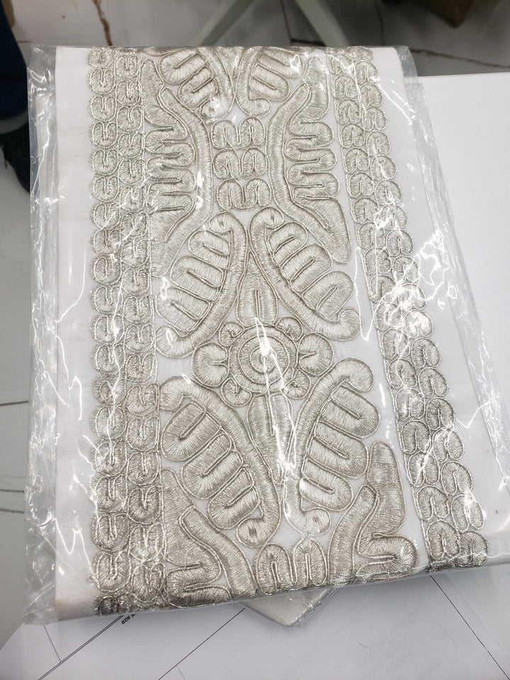Embroidered gefluchten atarah #101 for a tallis | Judaica Square Lakewood